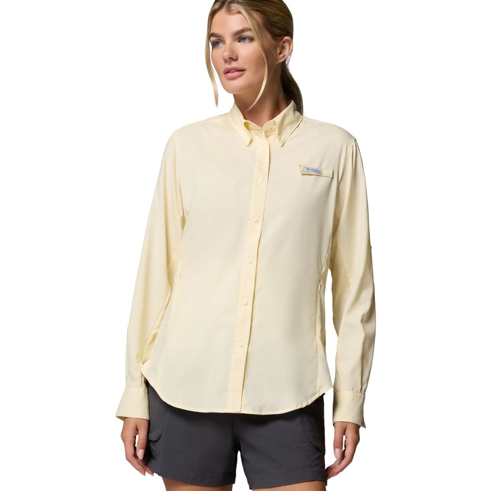 Columbia Women’s PFG Tamiami 2 Turquoise Long Sleeve Button Down Size 1X